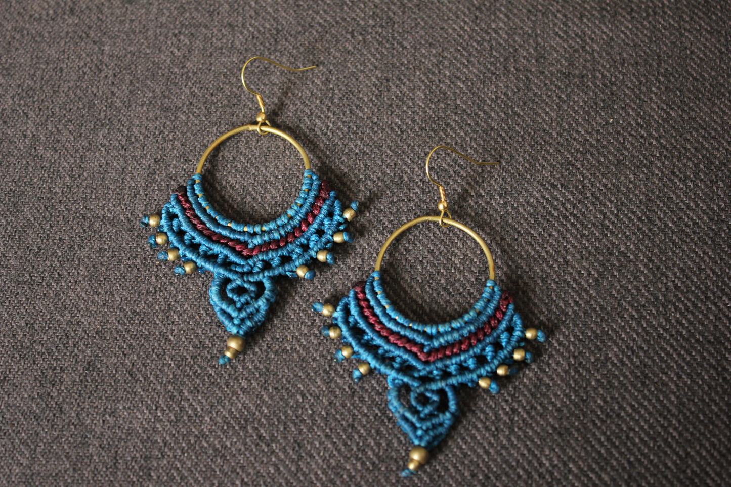Handcrafted Thread Earrings