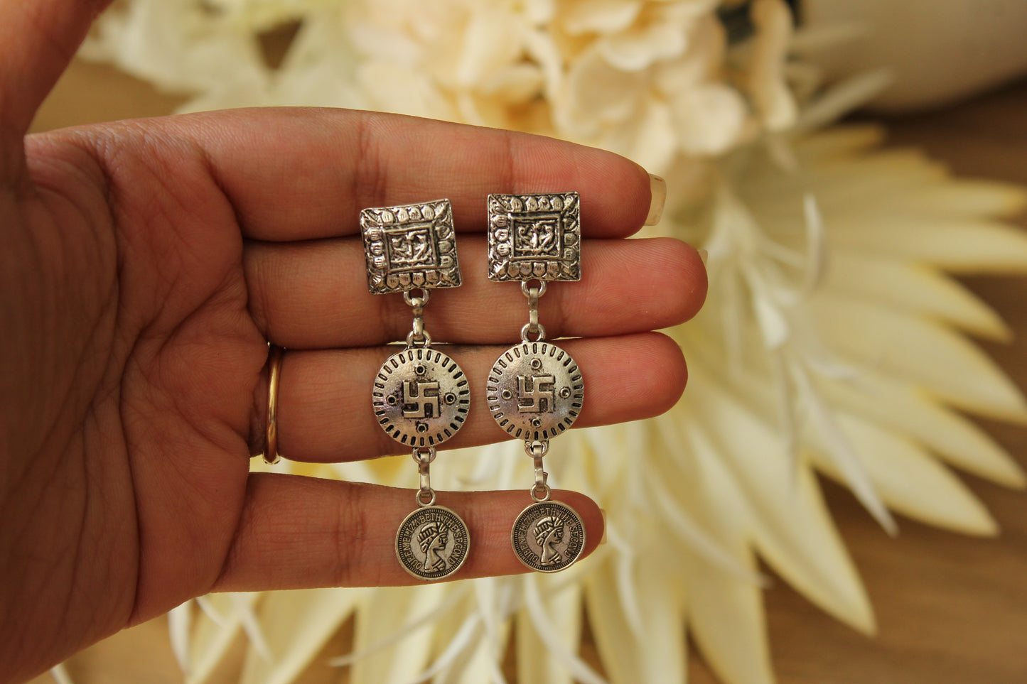 Three Tier Earrings