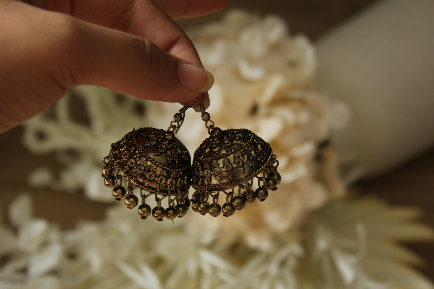 Antique Gold Jhumka