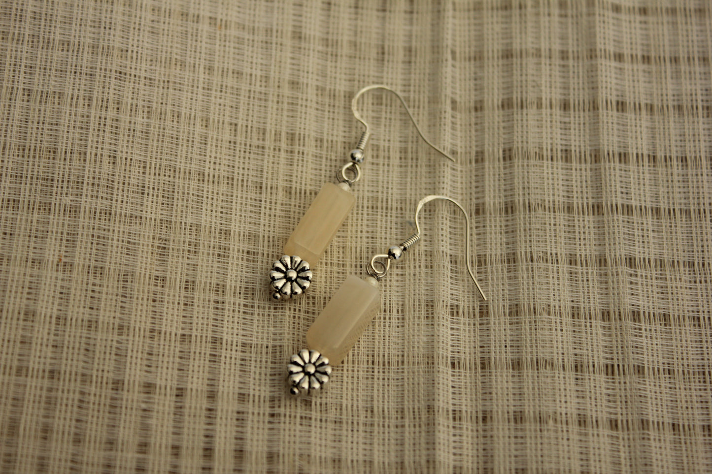 1. Silver Flower Earrings