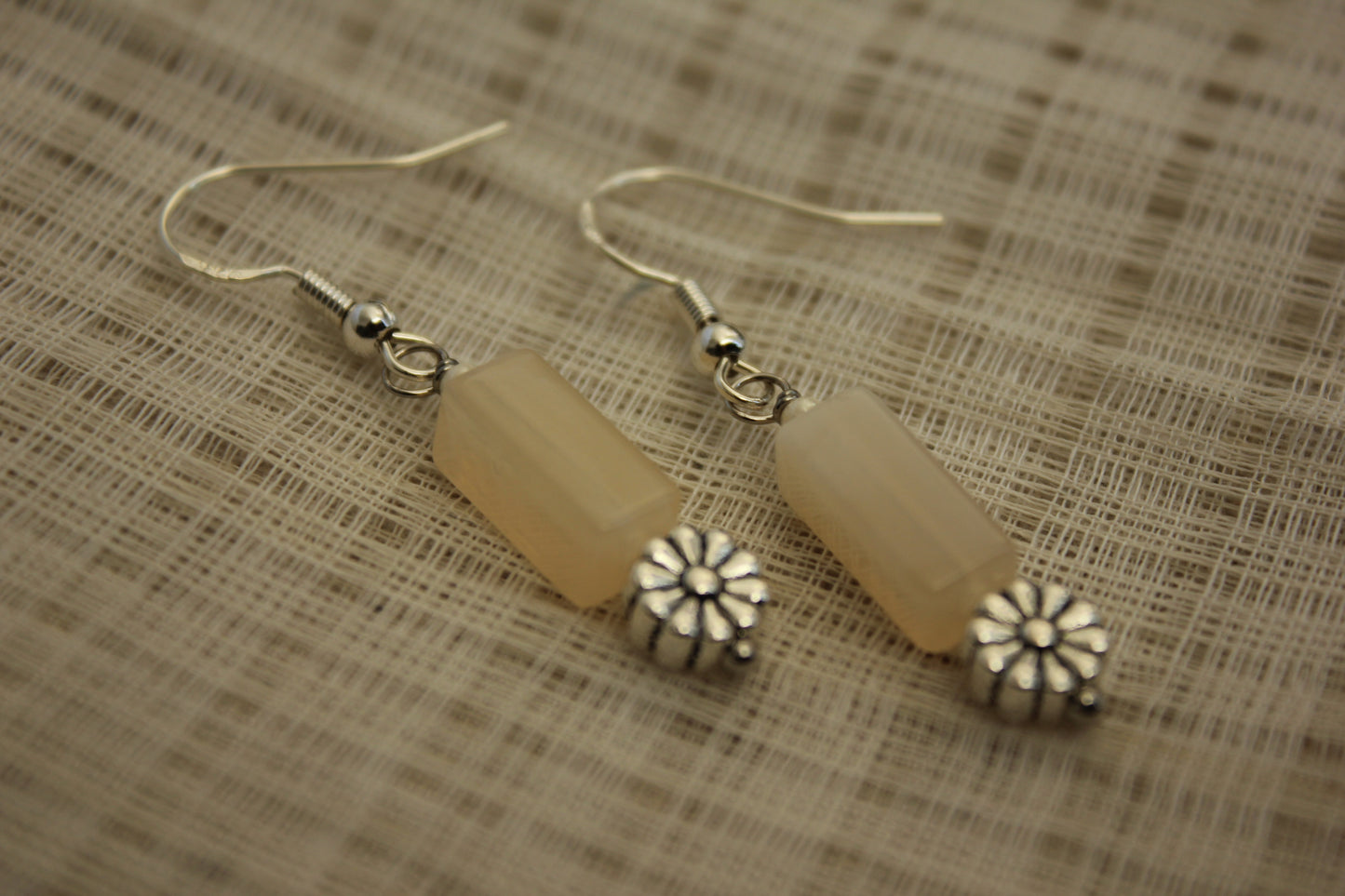 1. Silver Flower Earrings