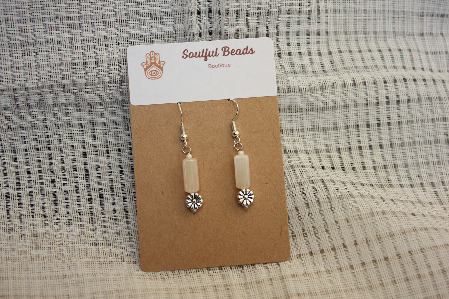 1. Silver Flower Earrings