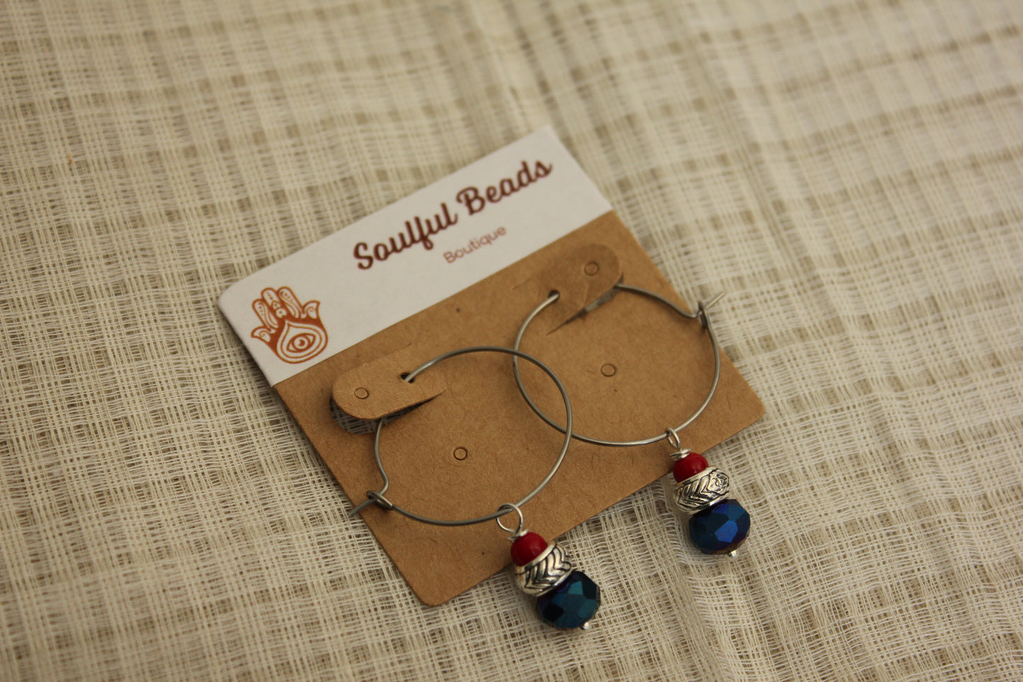 1. Blue Crystal Earrings