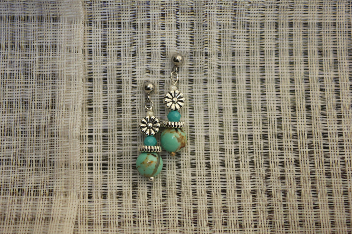 1. Turquoise Flower Drops