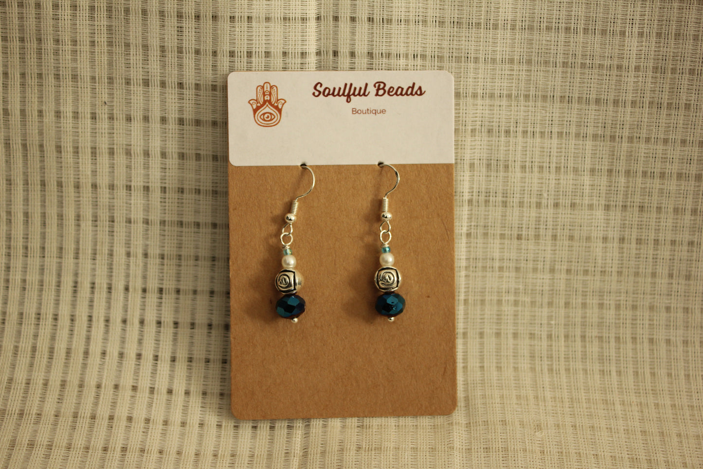 1. Silver Bead Earrings