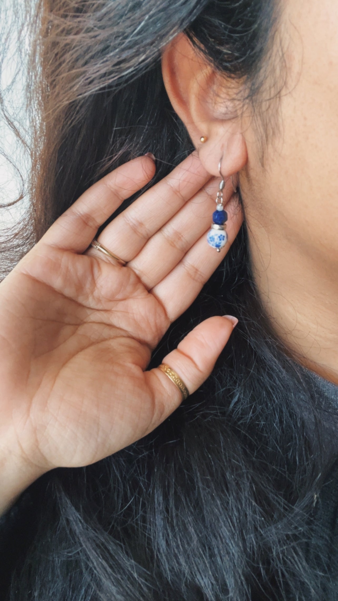 2. Pottery Bead Earrings