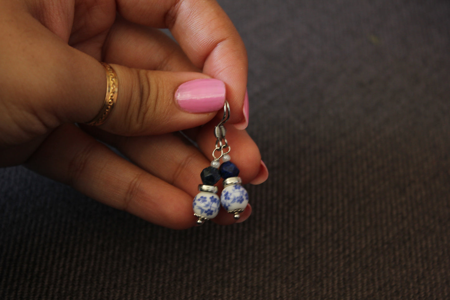 2. Pottery Bead Earrings