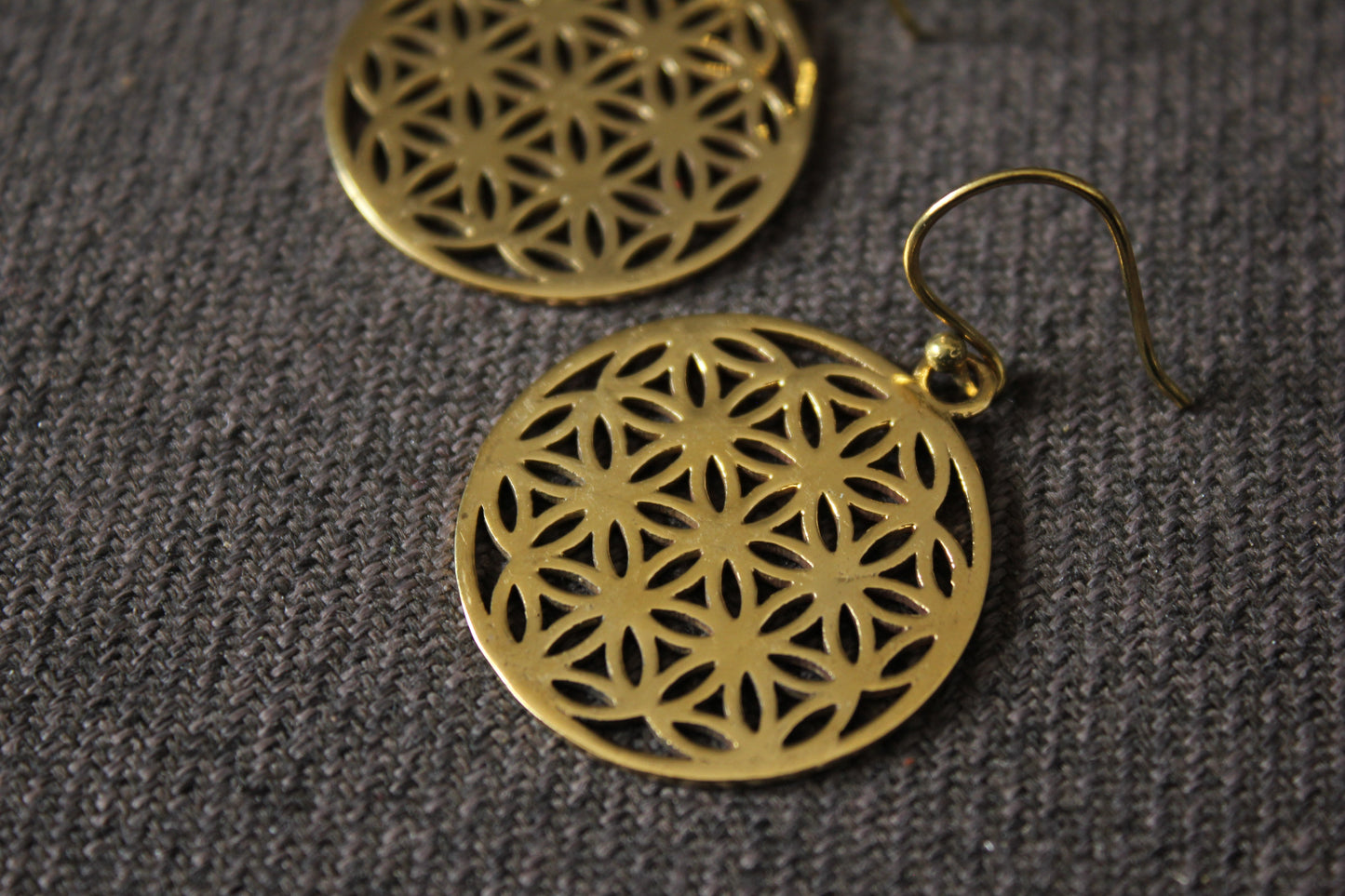 Gold Chakra Earrings