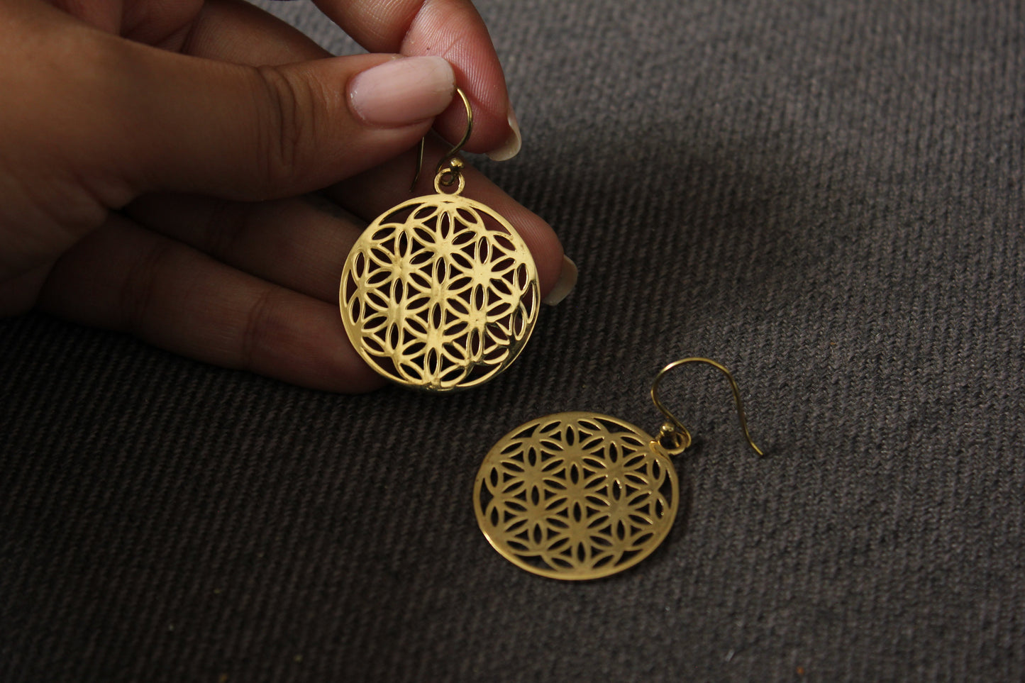 Gold Chakra Earrings
