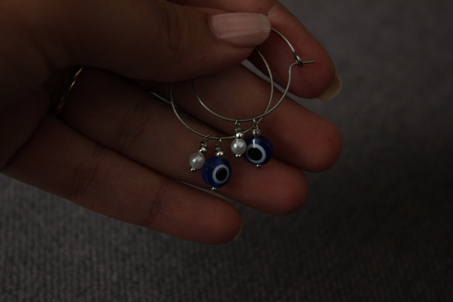 Evil Eye Hoops