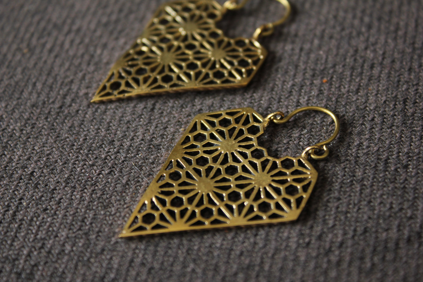 Golden Filigree Earrings