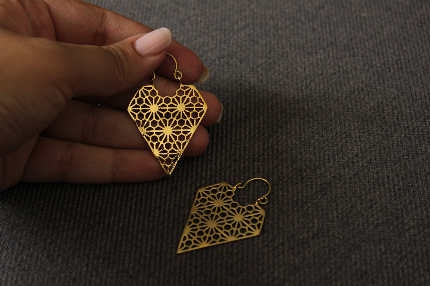 Golden Filigree Earrings