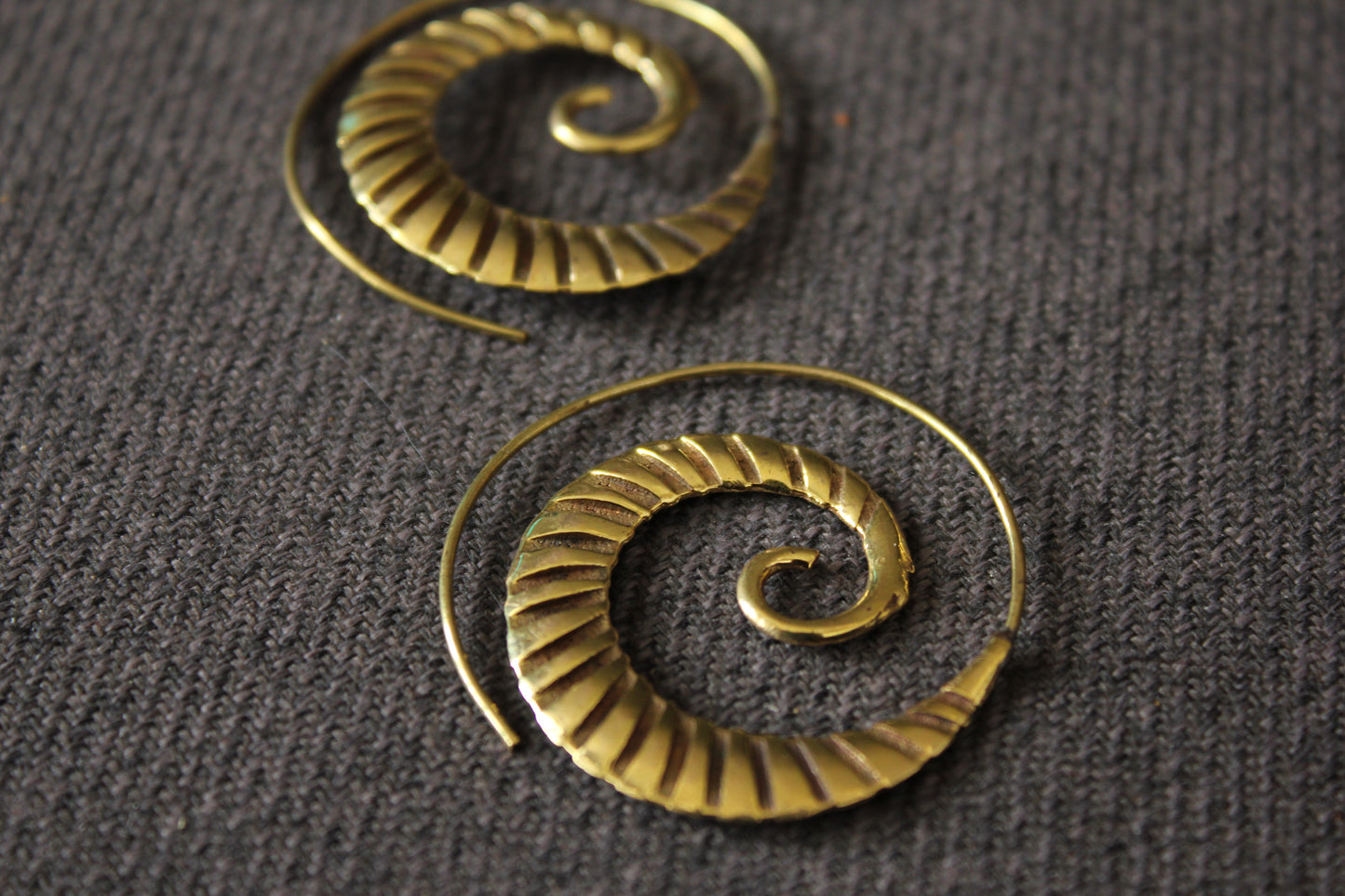 Golden Spiral Earrings