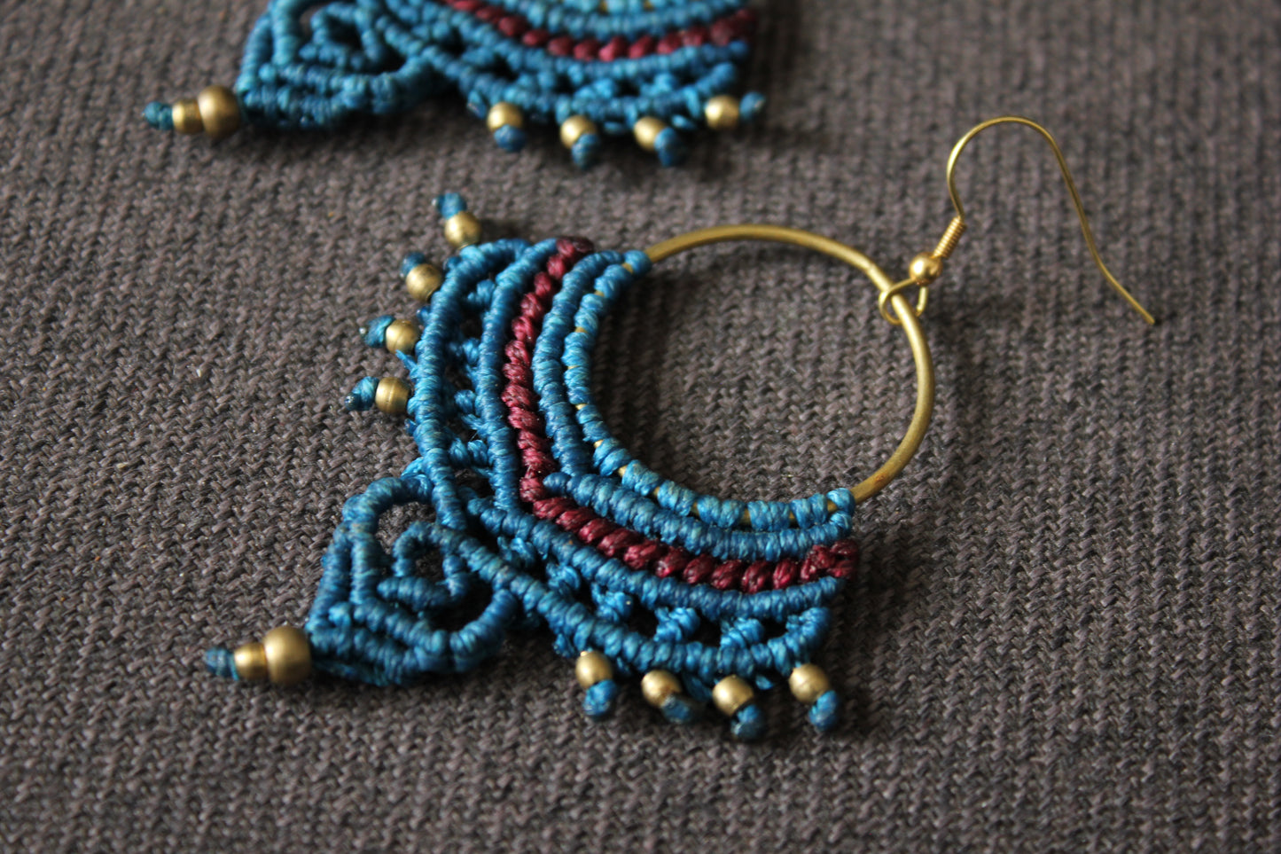 Handcrafted Thread Earrings