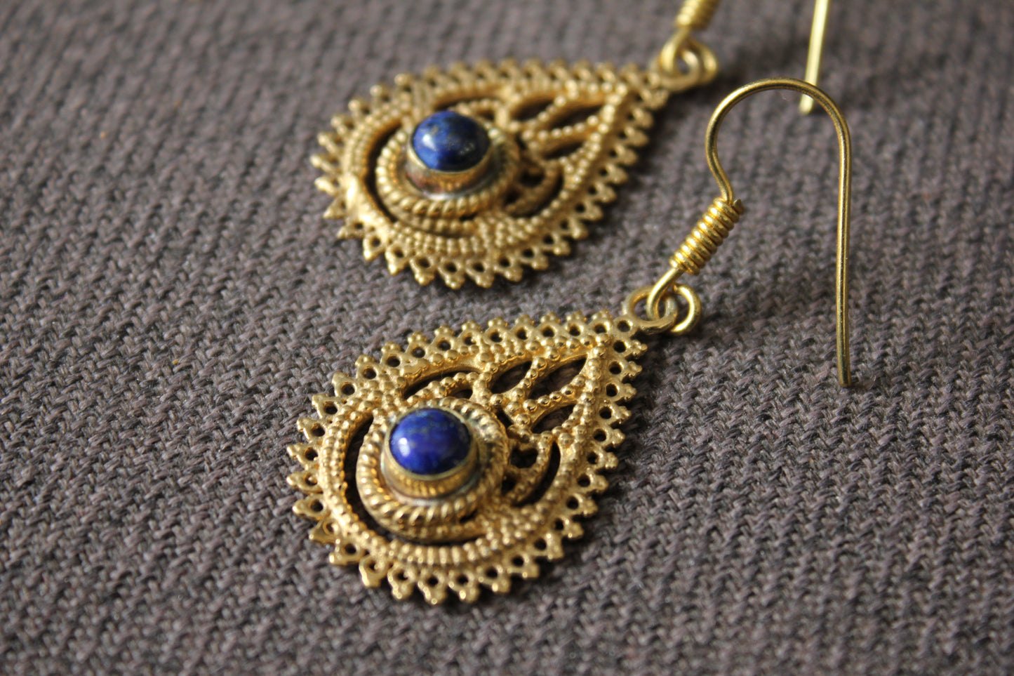 Intricate Lapis Earrings