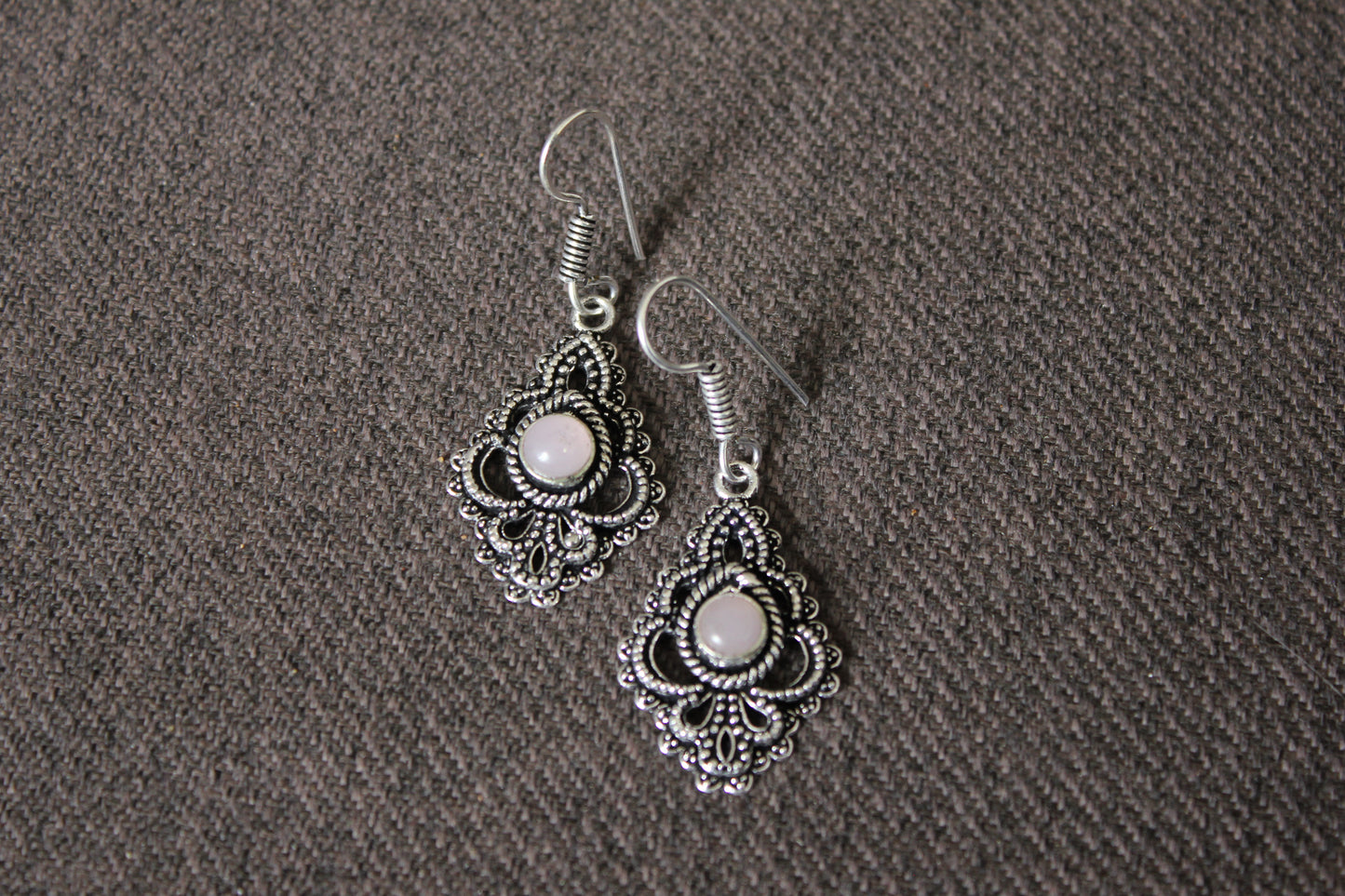 Baby Pink Stone Earrings
