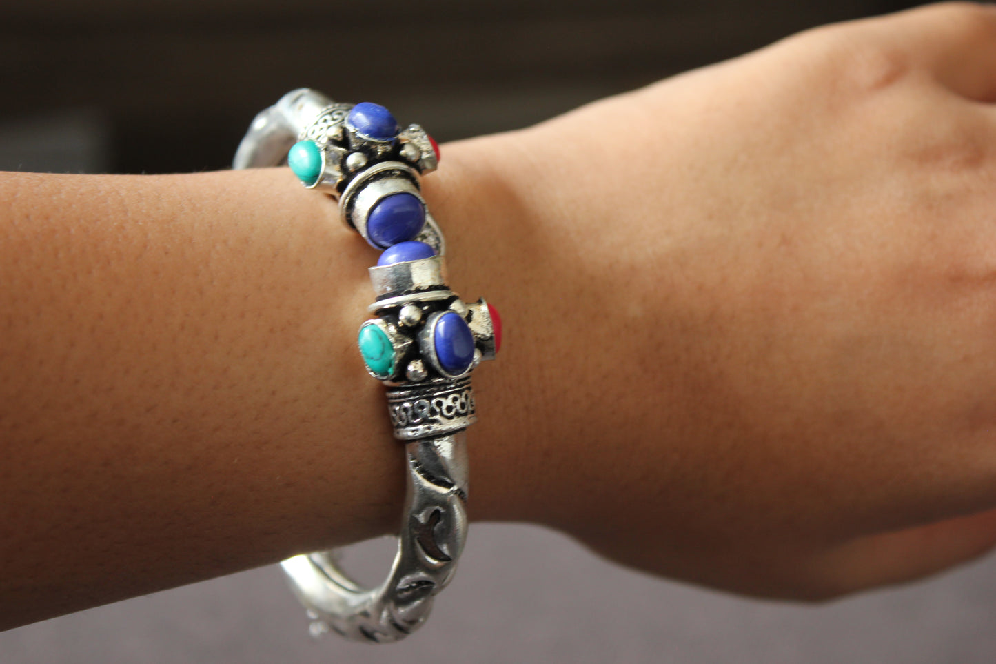 Stone Adjustable Bangle