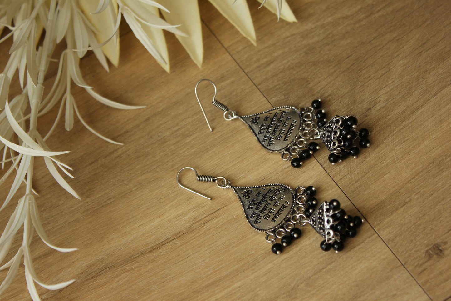 Black and Silver Jhumka