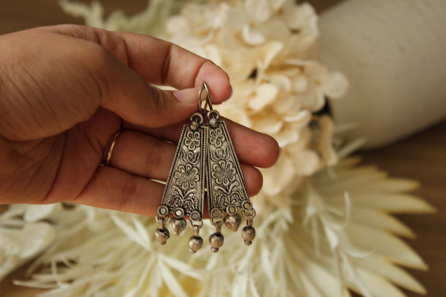 German Silver Earrings