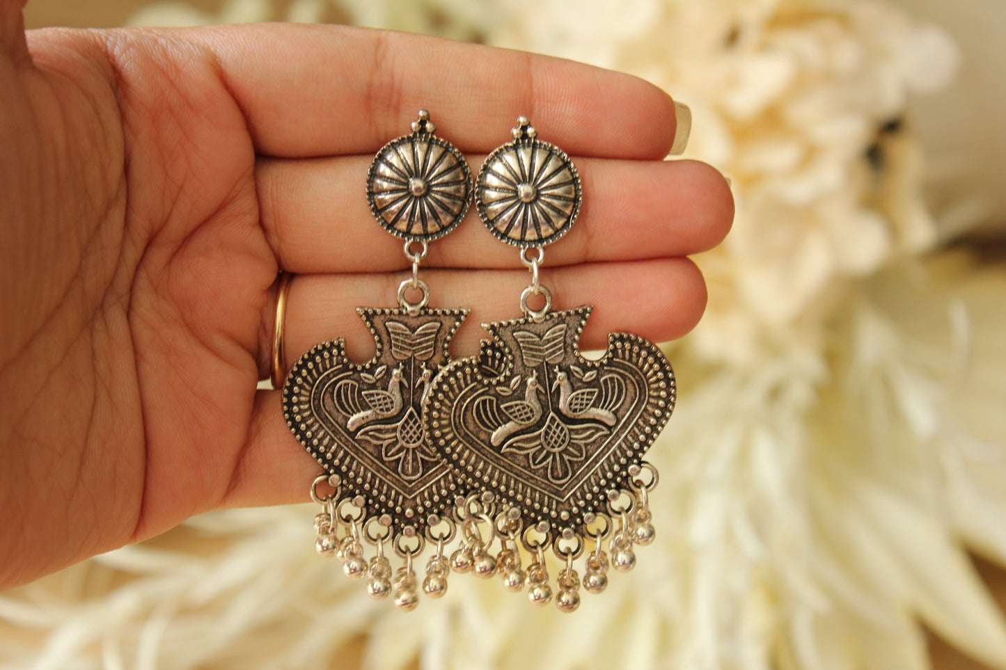 German Silver Earrings