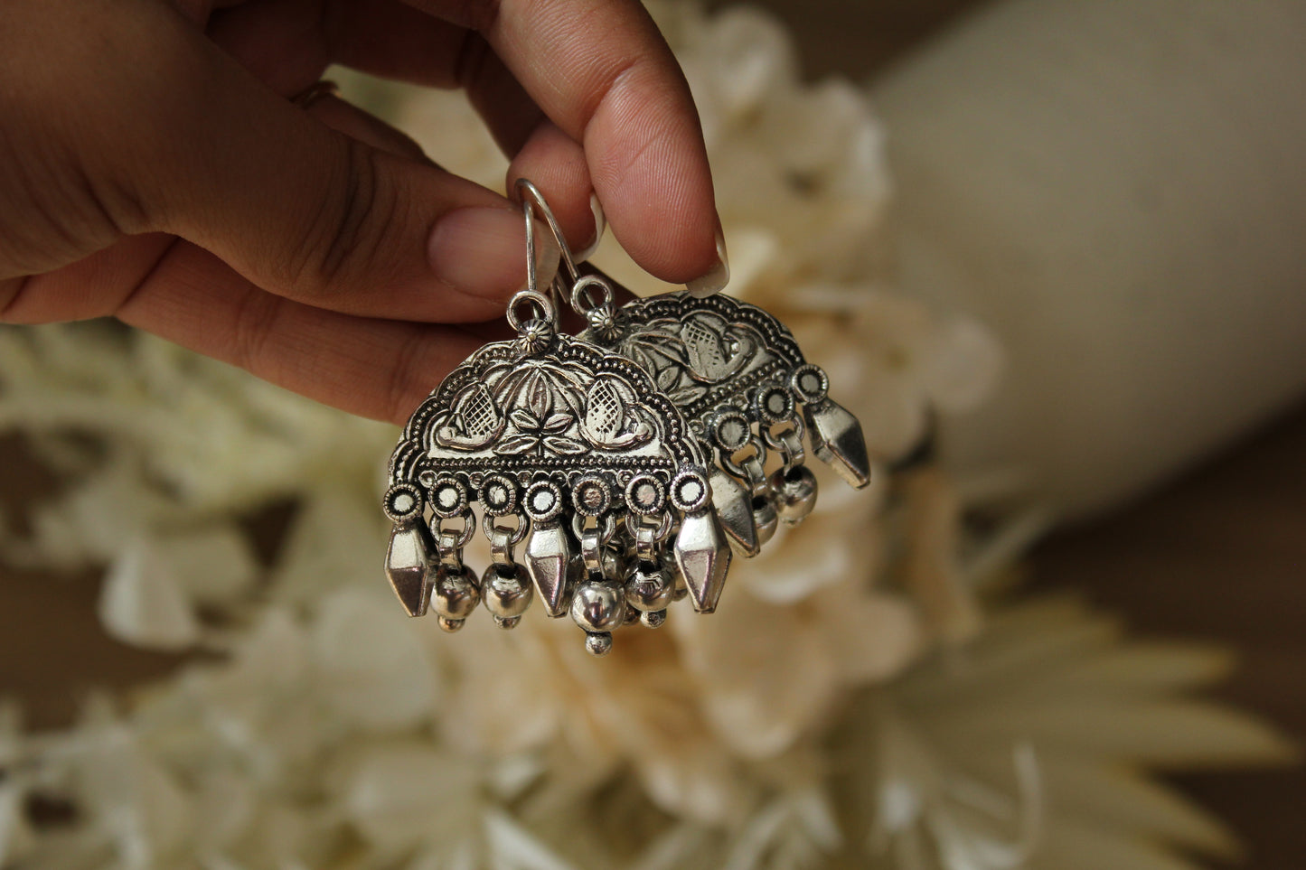 German Silver Earrings