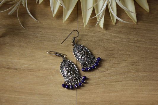 Blue Beads Earrings