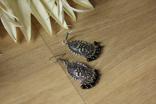 Black Beads Earrings