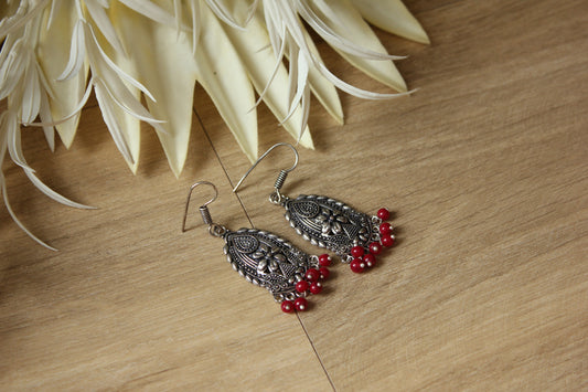 Red Beads Earrings