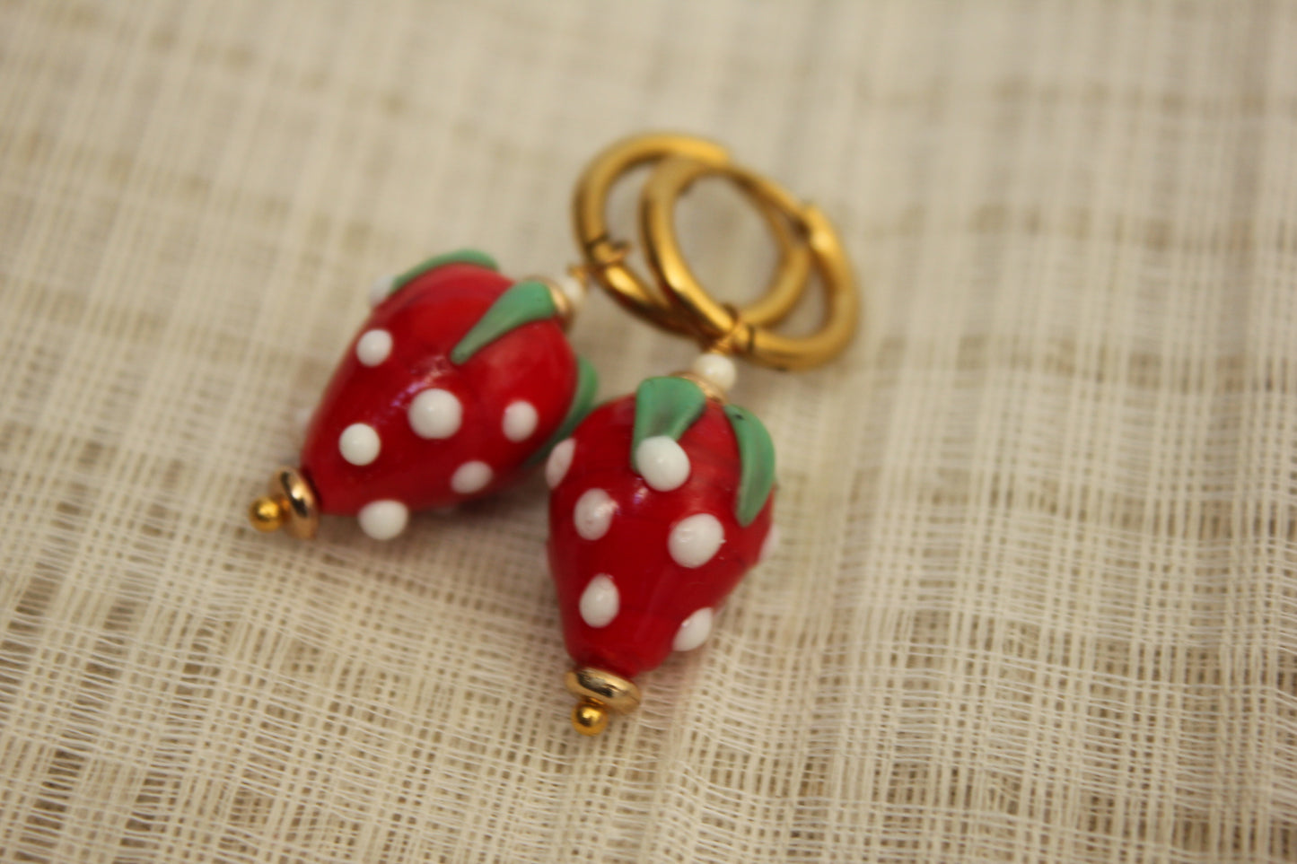 1. Strawberry Delight Earrings