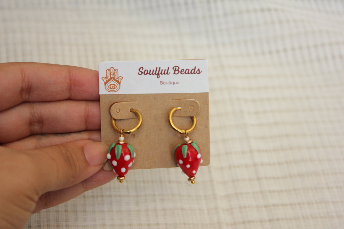 1. Strawberry Delight Earrings