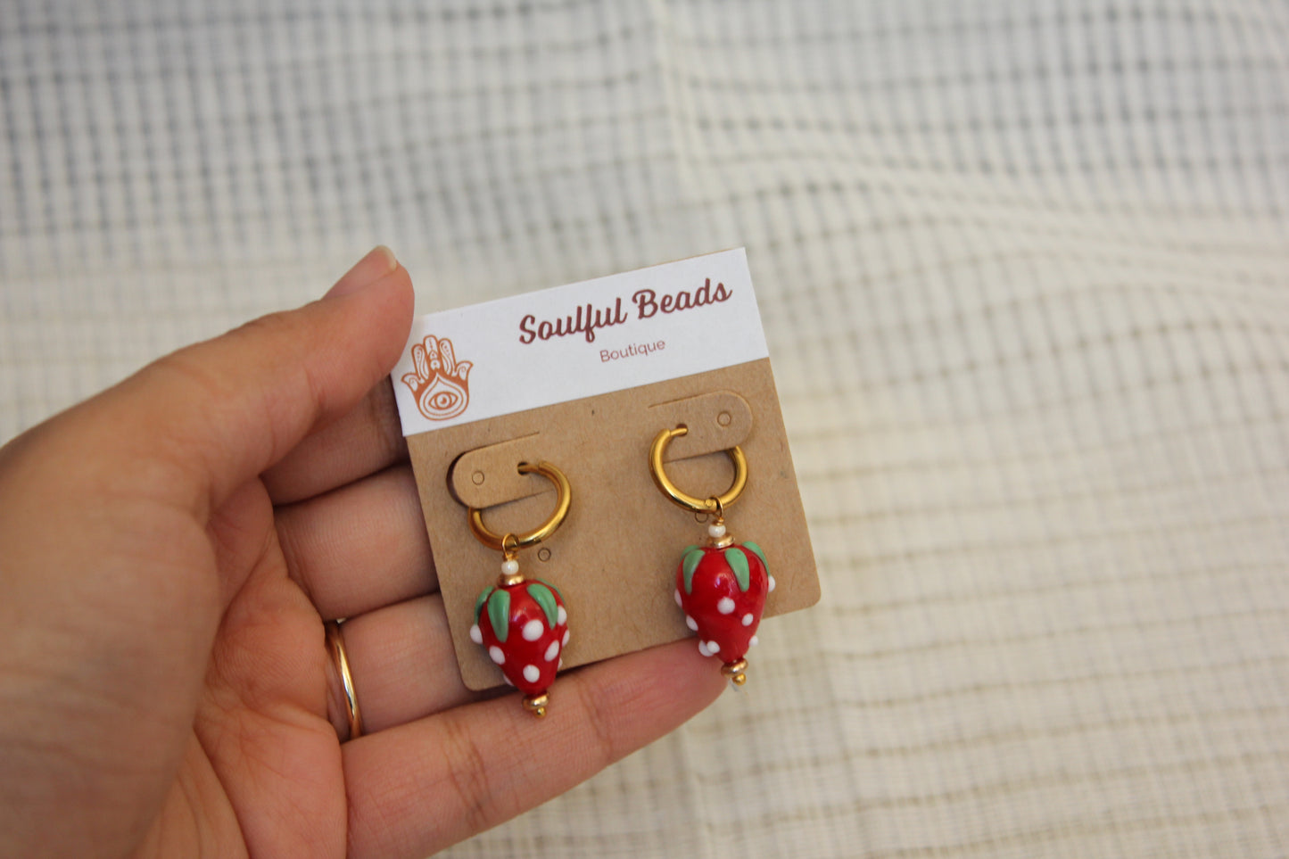 1. Strawberry Delight Earrings