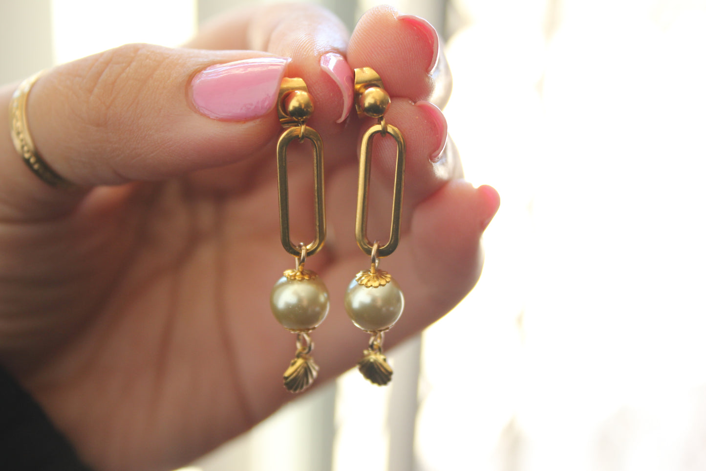 2. Pearl Drop Earrings
