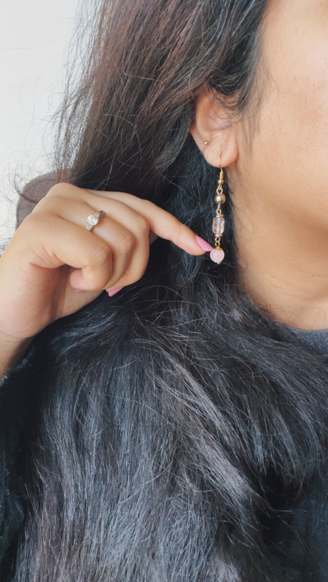 2. Shining Crystal Earrings