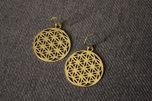 Gold Chakra Earrings